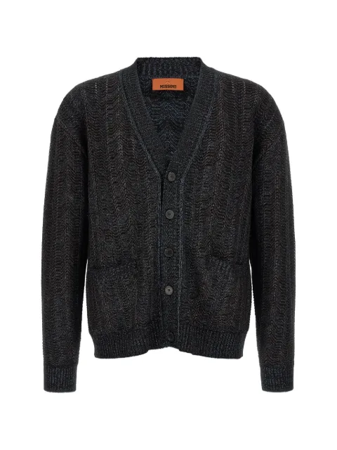 Missoni zigzag-knit V-neck cardigan