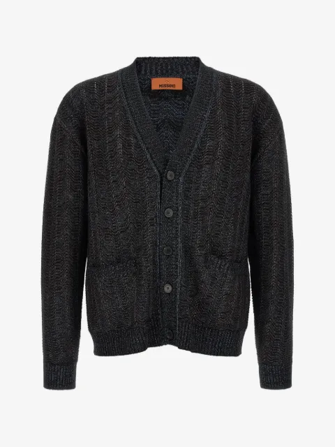 Missoni zigzag-knit V-neck cardigan