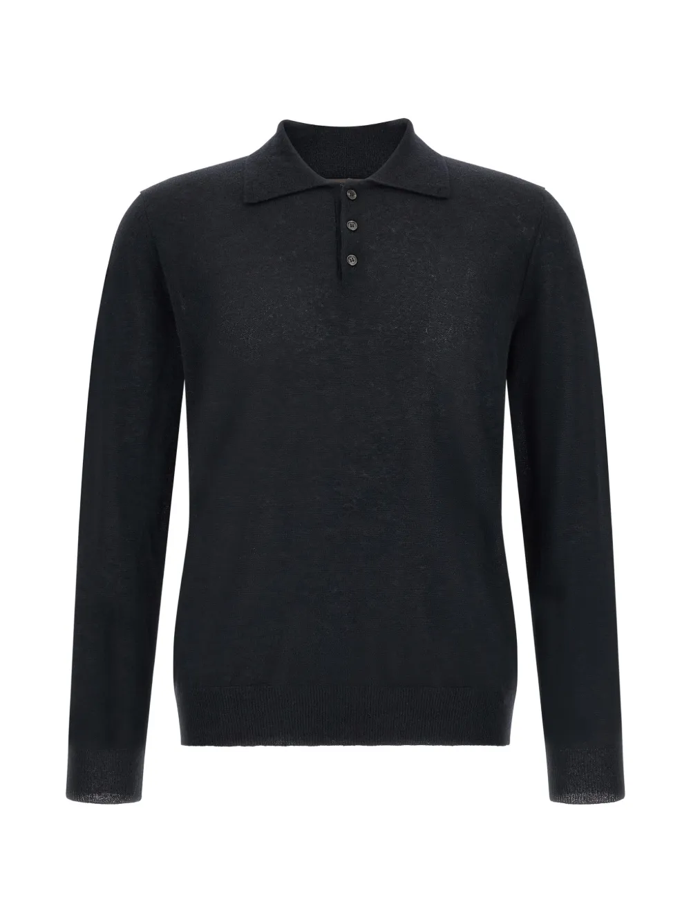 Zanone fine-knit long-sleeve sweater - Nero