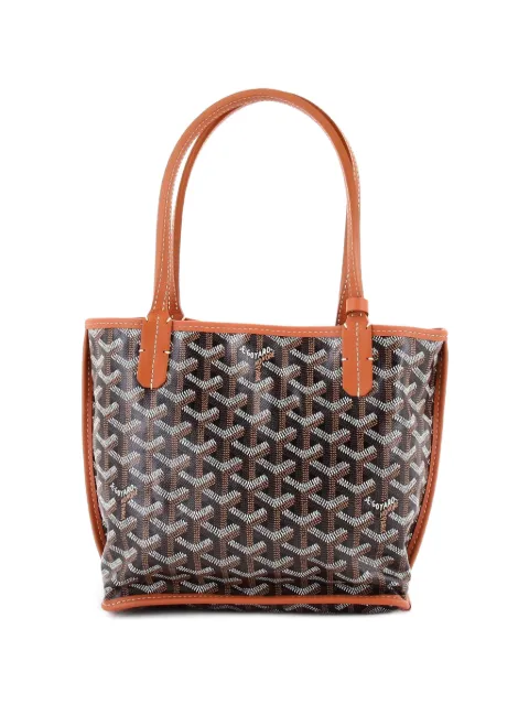 Goyard Pre-Owned Anjou Reversible Tote Coated Canvas Mini satchel