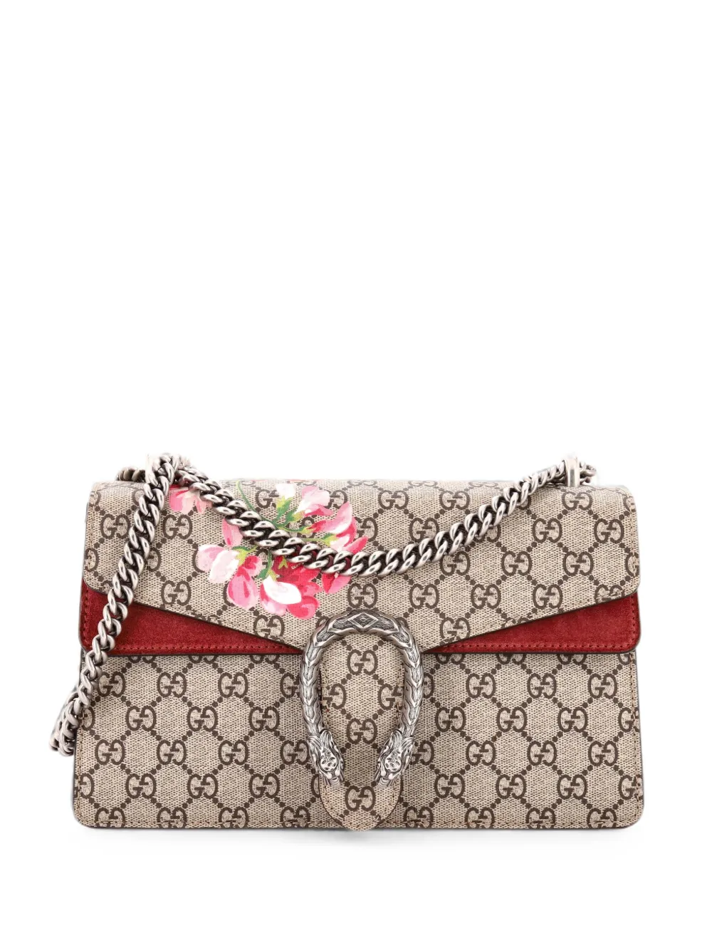 Gucci Pre-Owned Kleine Dionysus Schultertasche aus beschichtetem GG-Canvas mit Blumenprint - Braun