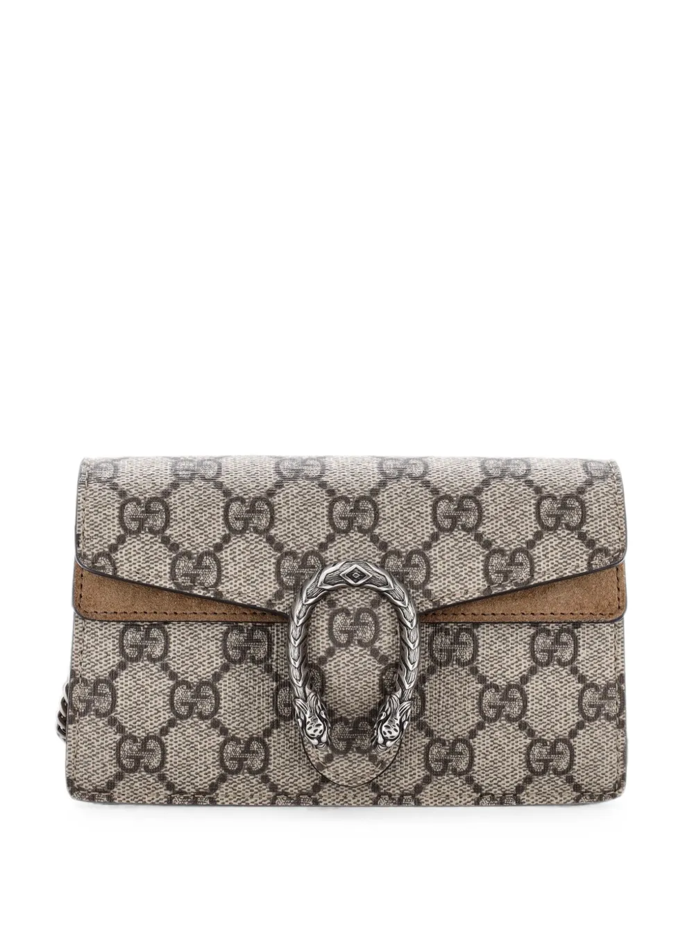 Gucci Pre-Owned Dionysus Bag GG Coated Canvas Super Mini crossbody bag - Braun