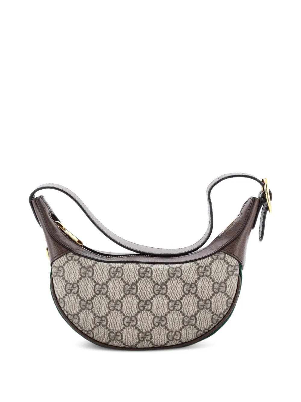 Gucci Pre-Owned Ophidia Half Moon Bag GG Coated Canvas Mini hobo bag - Brown