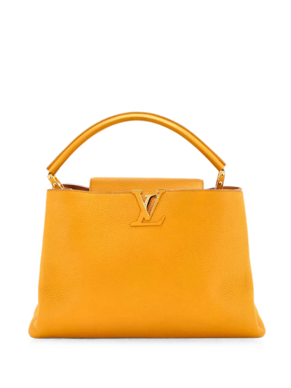 Louis Vuitton Pre-Owned Borsa a tracolla Capucines MM in pelle - Giallo