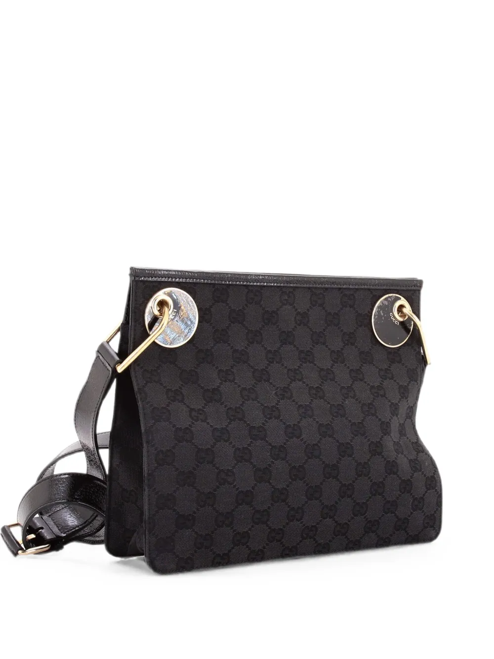 Gucci Pre-Owned Kleine Eclipse Umhängetasche aus GG-Canvas - Schwarz