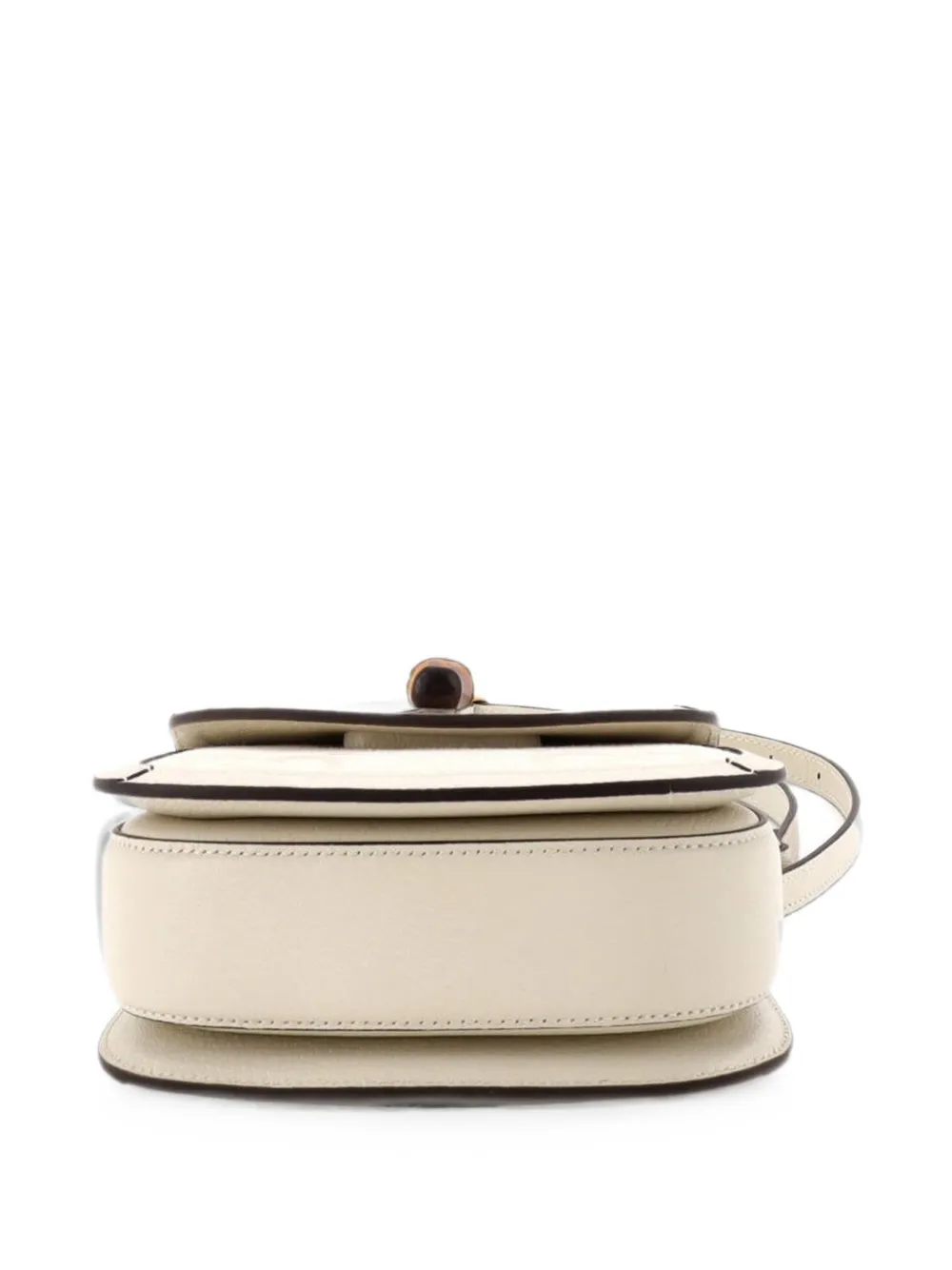 Pre-owned Gucci Bamboo 1947 Top Handle Bag Jumbo Gg Canvas Mini Crossbody Bag In Neutrals