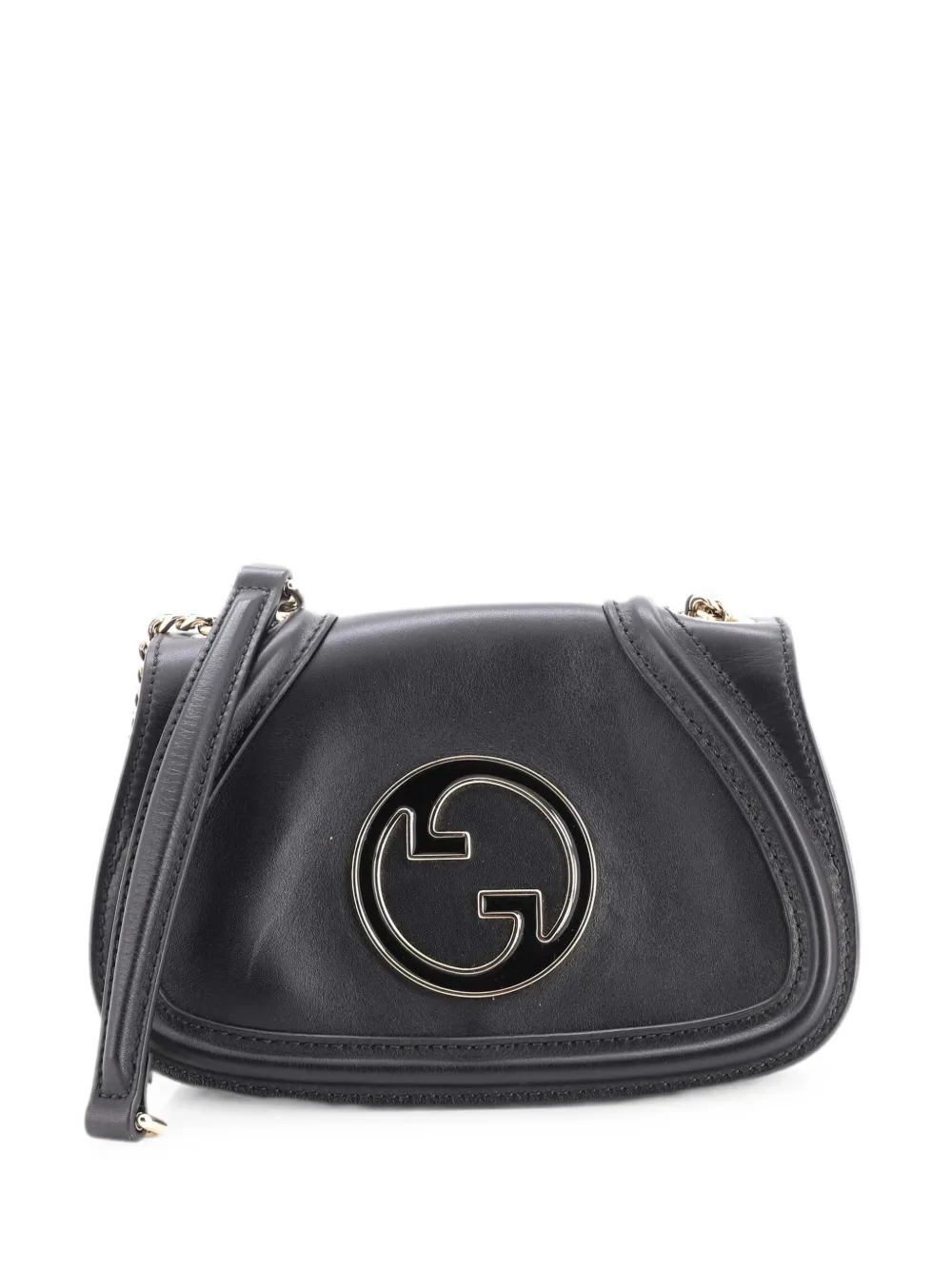 Gucci Pre-Owned Borsa a spalla Blondie NM piccola in pelle con catena - Nero