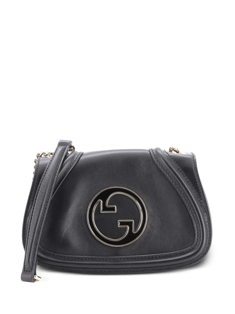 Gucci Pre-Owned Borsa a spalla Blondie NM piccola in pelle con catena - Nero