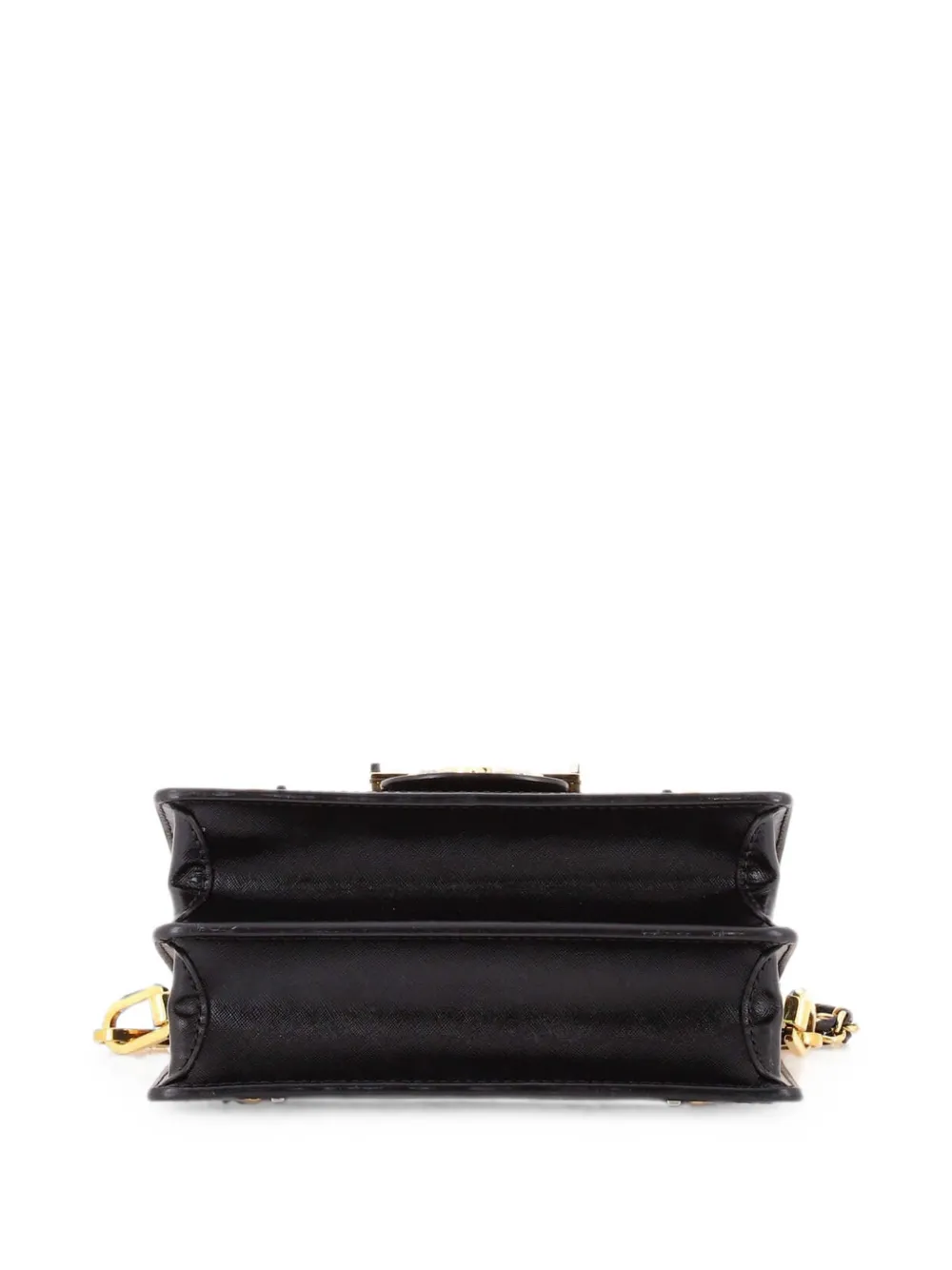 Pre-owned Louis Vuitton Dauphine Studded Leather Mini Shoulder Bag In Black