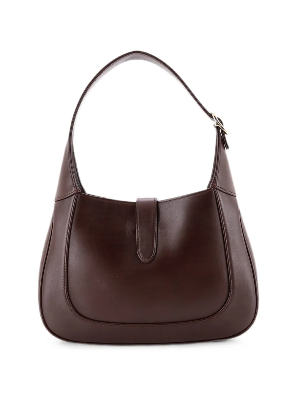 Pre-owned Gucci Jackie 1961 Leather Small Hobo Bag In Brown