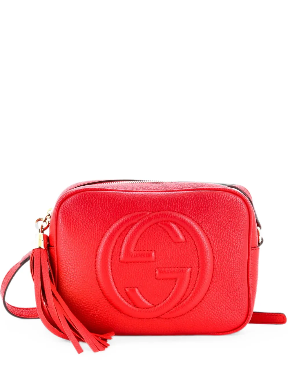 Gucci Pre-Owned Kleine Soho Disco Umhängetasche aus Leder - Rot