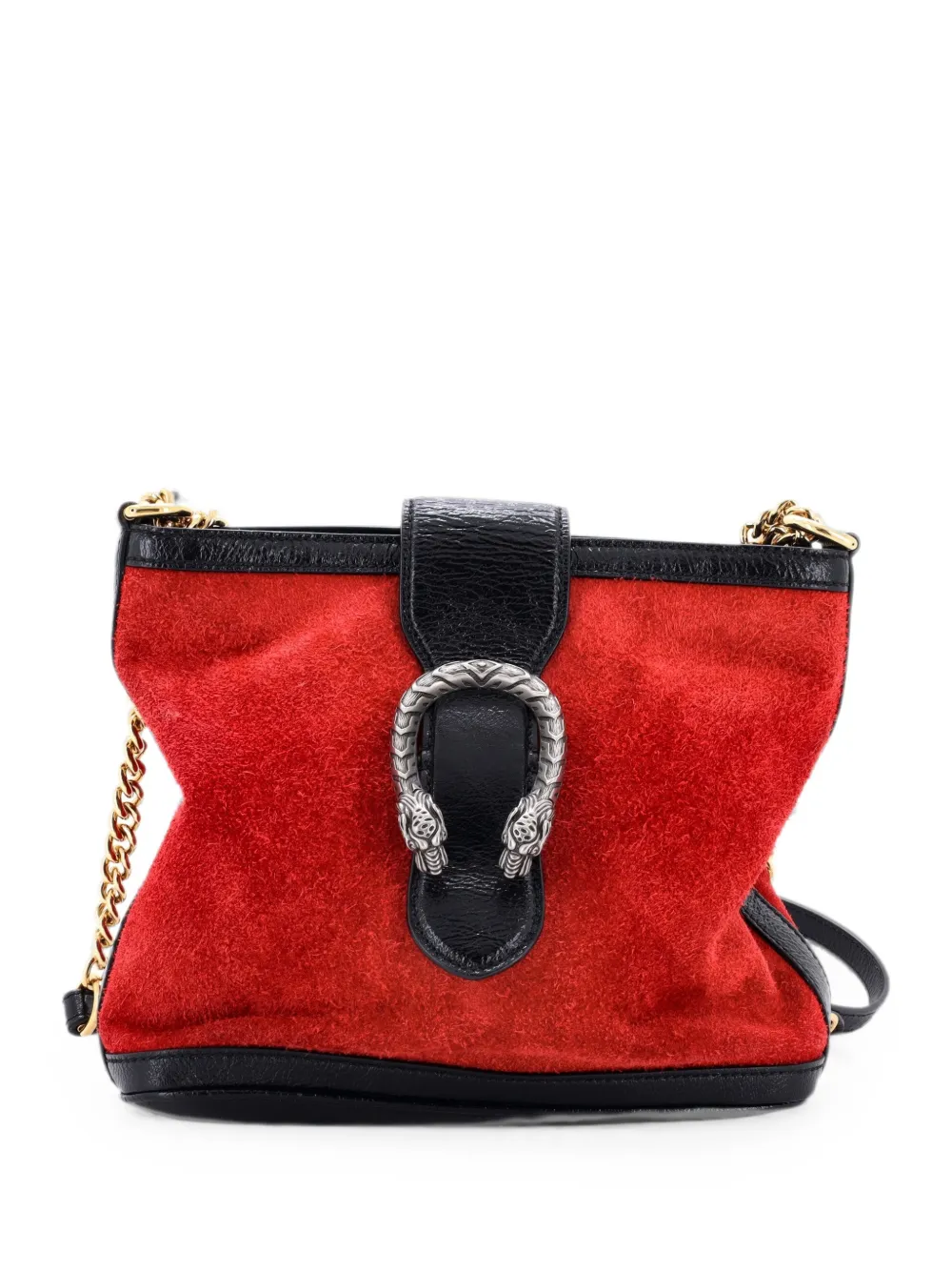 Gucci Pre-Owned Mittelgroße Dionysus Beuteltasche aus Wildleder - Rot