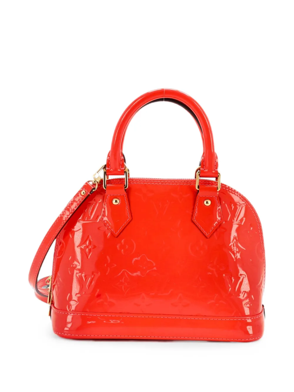 Louis Vuitton Pre-Owned Alma Monogram Vernis BB Schultertasche - Orange