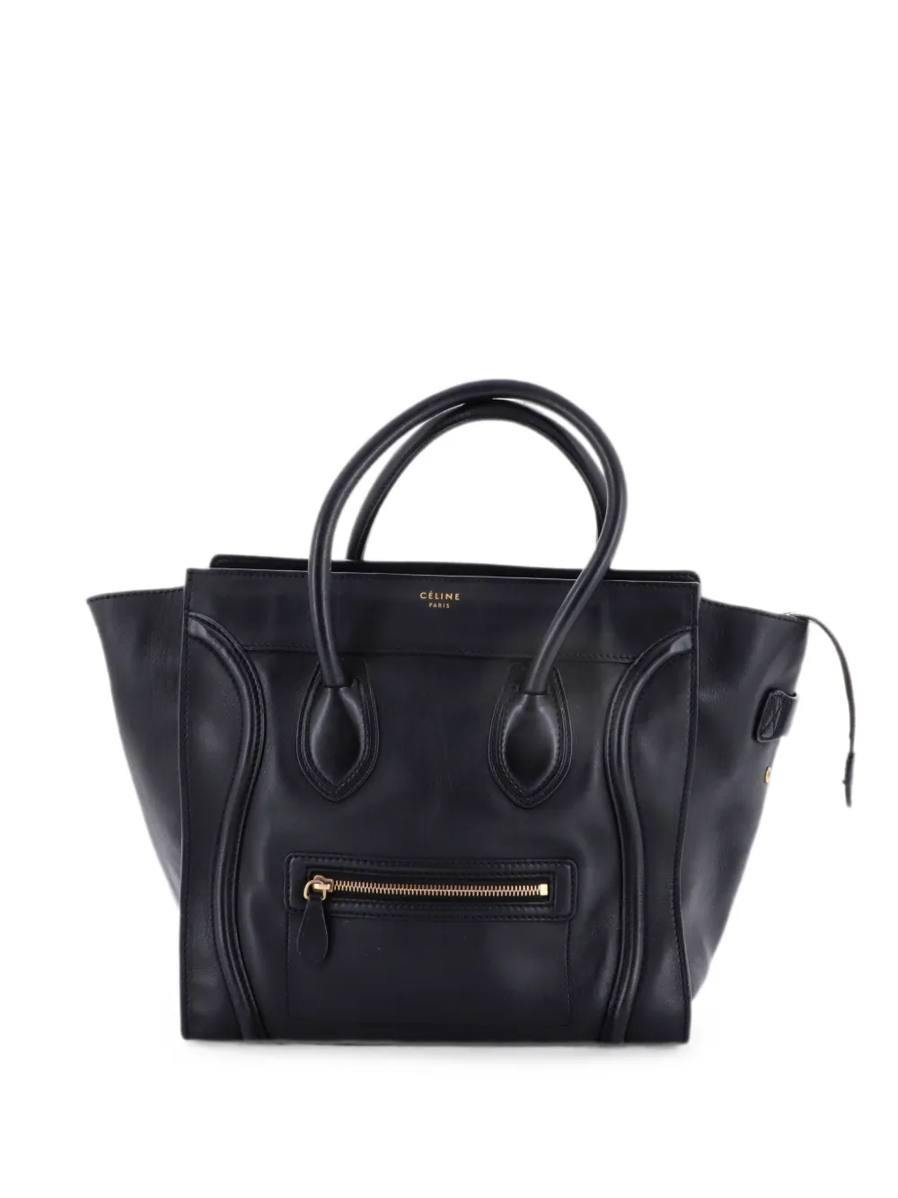 Celine Pre-Owned Luggage Bag Smooth Leather Mini tote bag - Black
