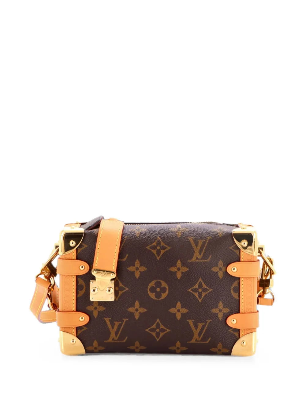 Louis Vuitton Pre-Owned Borsa a spalla Side Trunk PM in tela con monogramma - Marrone