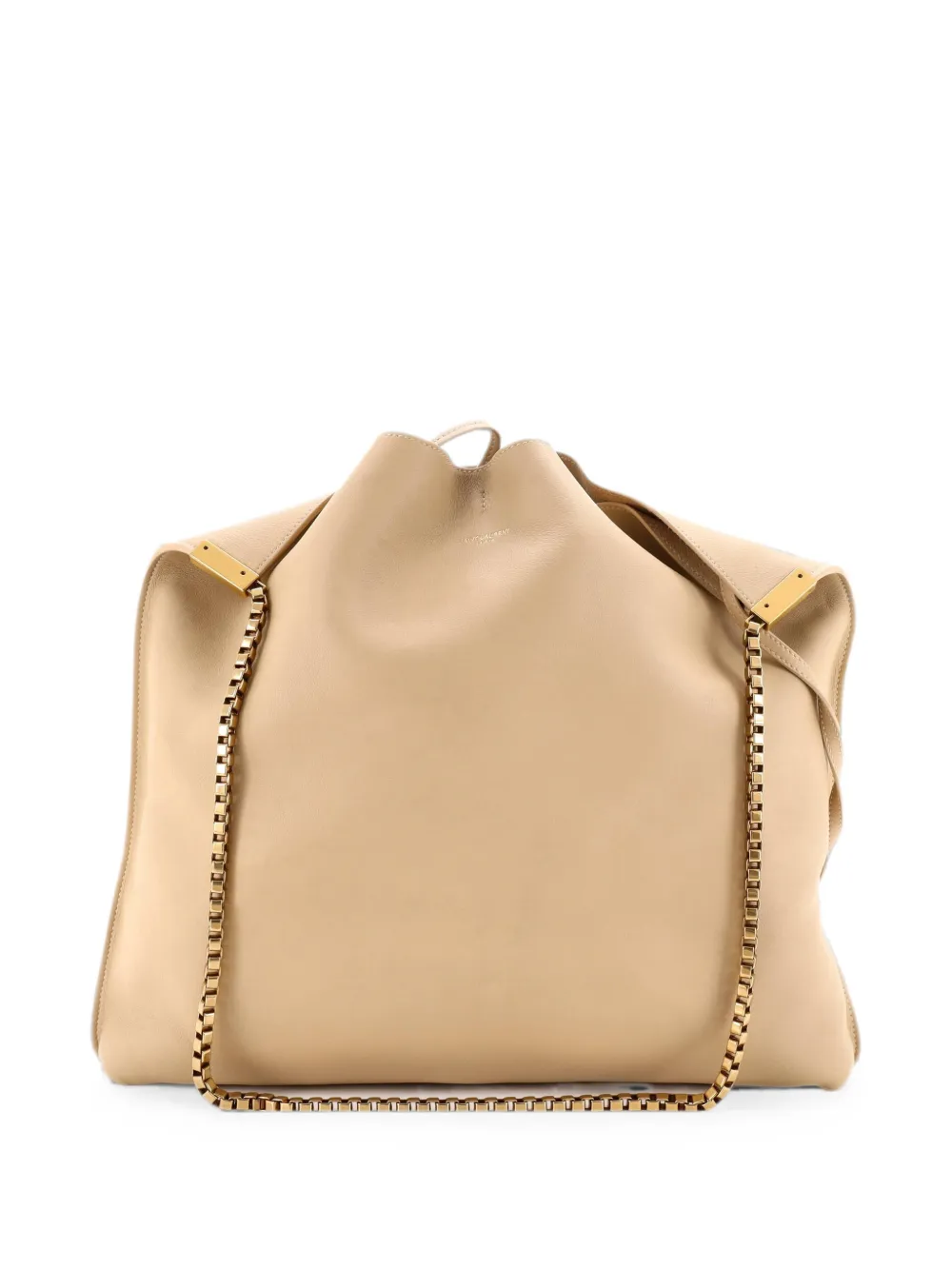 Saint Laurent Pre-Owned Borsa passepartout Suzanne media in pelle - Toni neutri