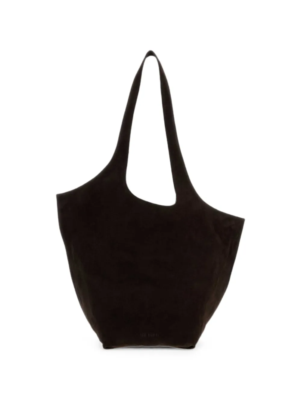 The Attico Le Scoop calf suede tote bag - Marrone