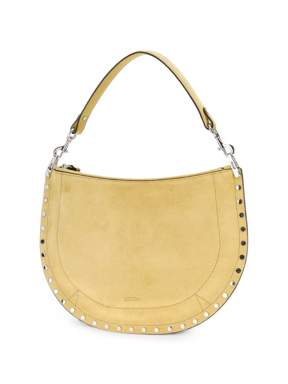 ISABEL MARANT Oskan Soft schoudertas met studs Geel