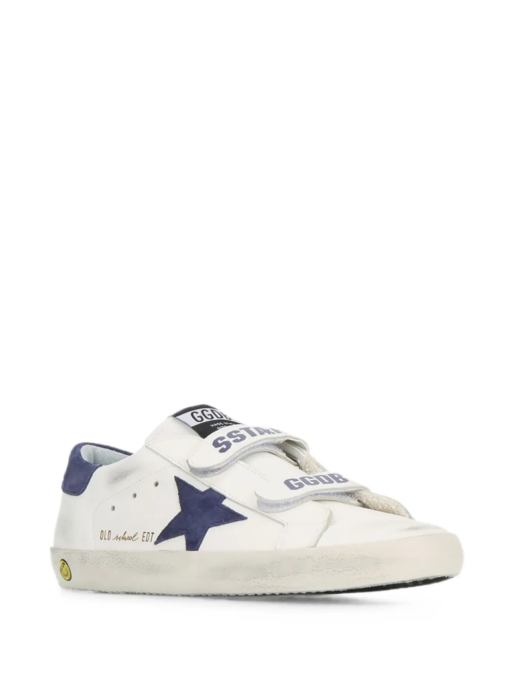 Golden Goose Old School star-patch sneakers Wit