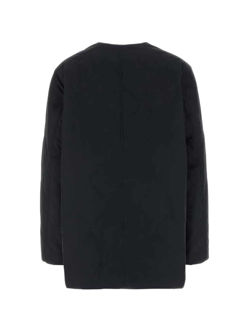 Jil Sander quilted zip-up jacket Zwart