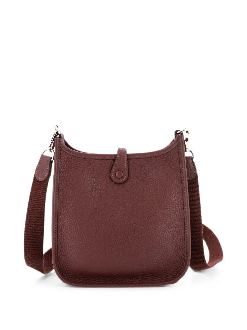 Pre-owned Hermes Evelyne Bag Gen Iii Clemence Tpm Crossbody Bag In Red