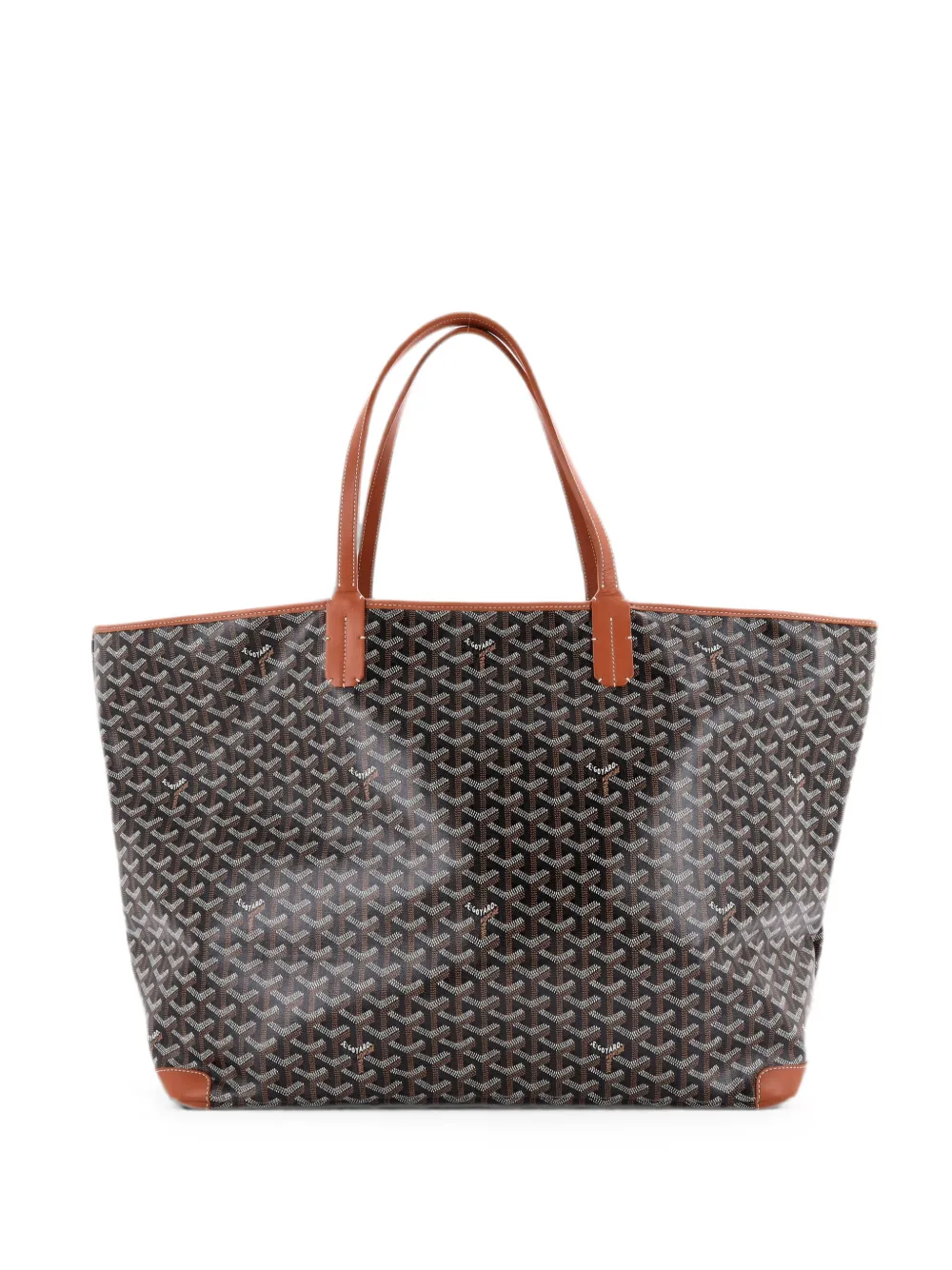 Pre-owned Goyard Artois Coated Canvas Gm Tote Bag In Brown