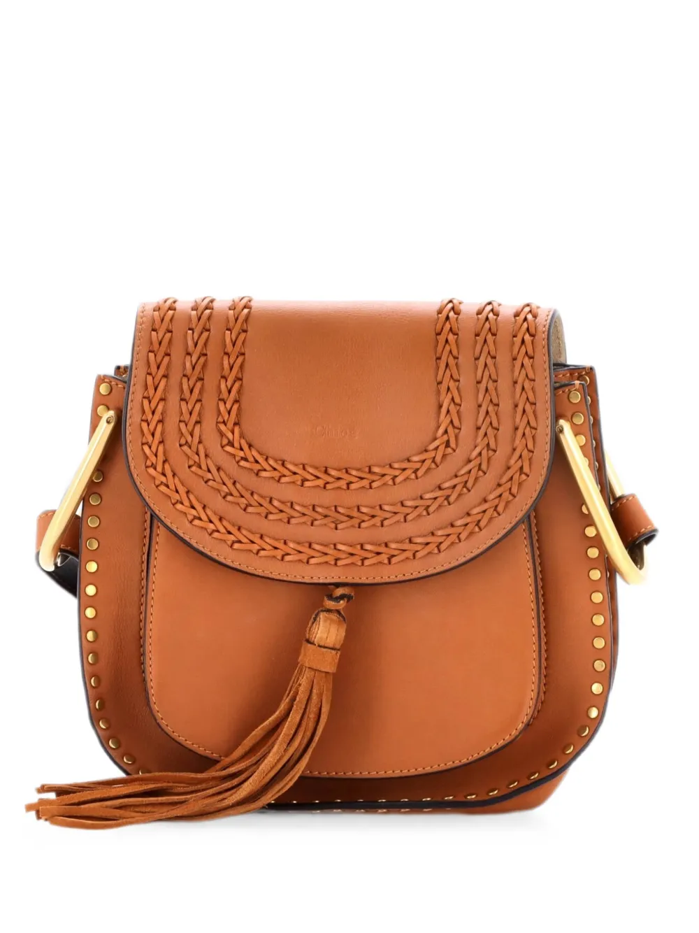 Chloé Pre-Owned Hudson Handbag Whipstitch Leather Small crossbody bag - Brown