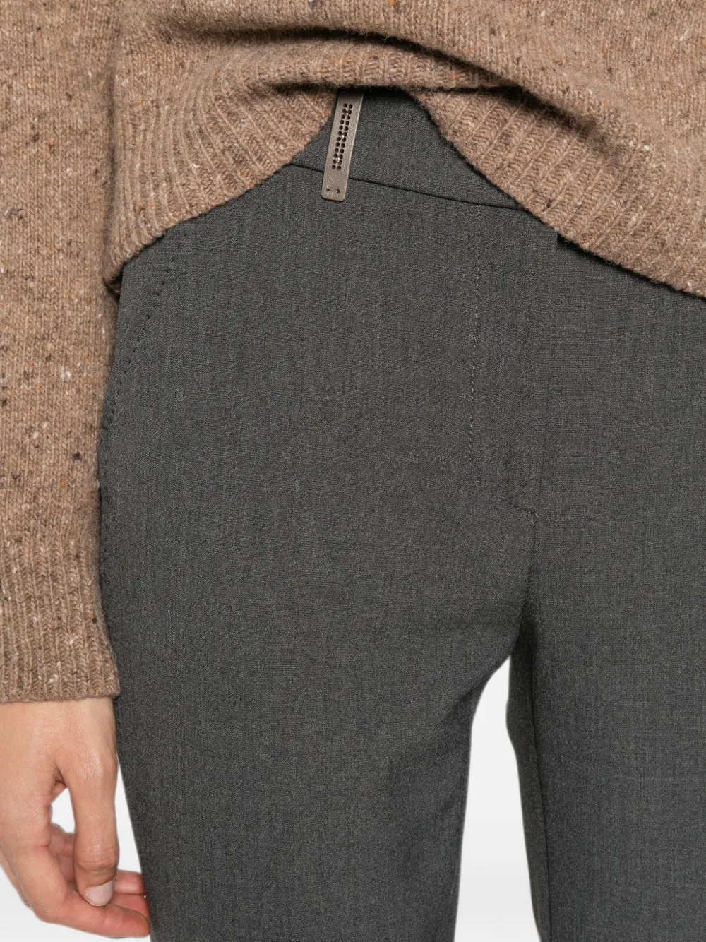 Peserico Straight pantalon Grijs