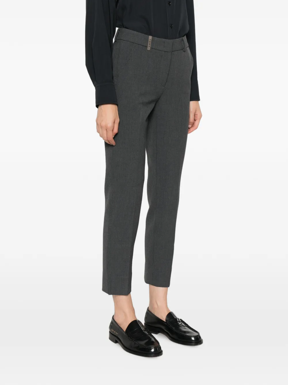 Peserico Straight pantalon Grijs