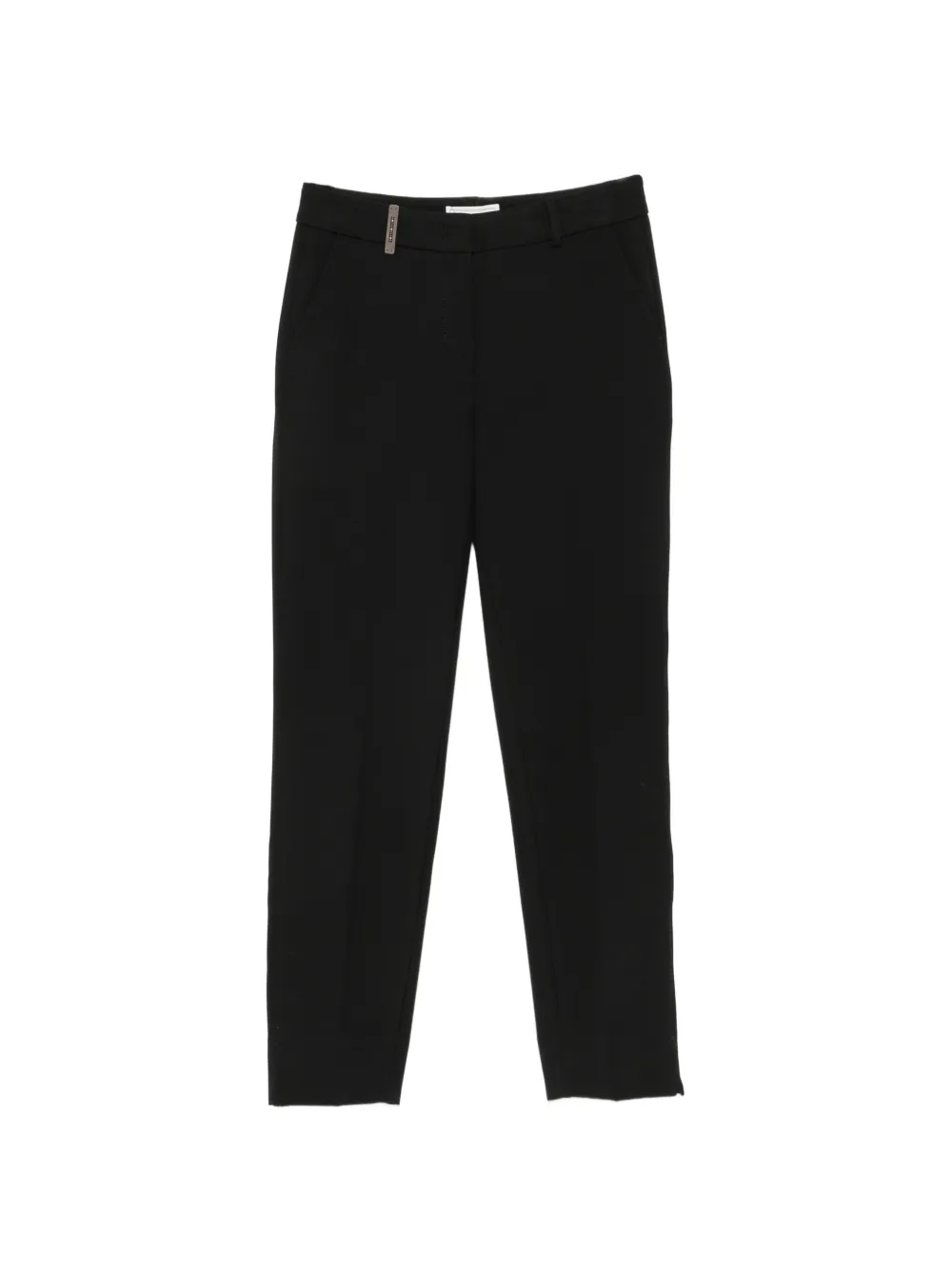 Peserico belt-loop slim-fit trousers - Schwarz