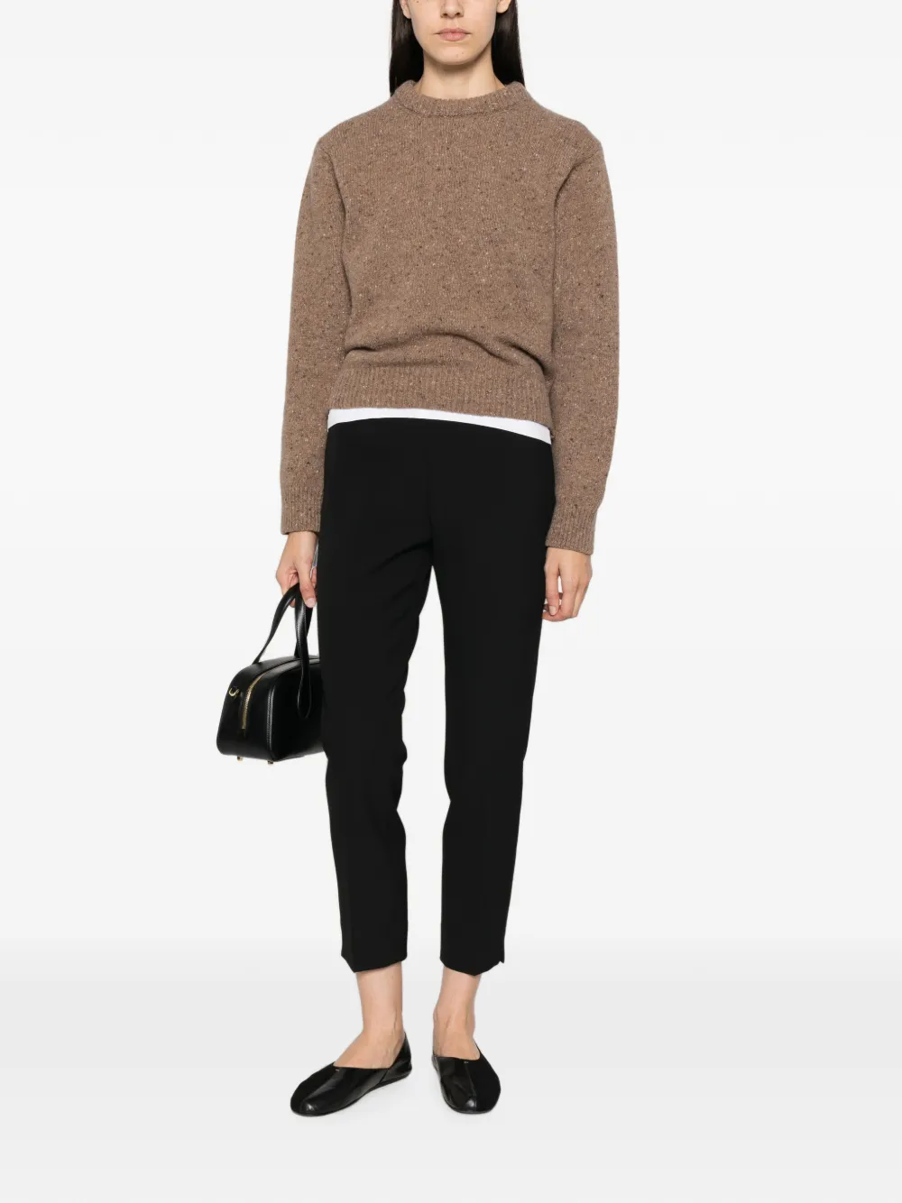 Peserico side-slit trousers Zwart