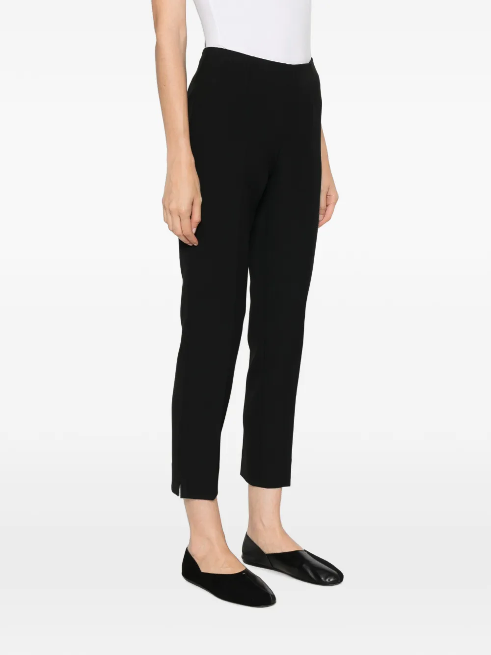 Peserico side-slit trousers Zwart