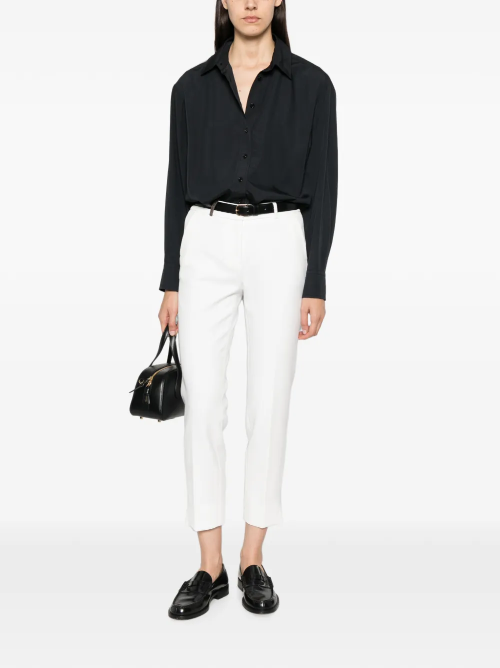Peserico Cropped broek Wit