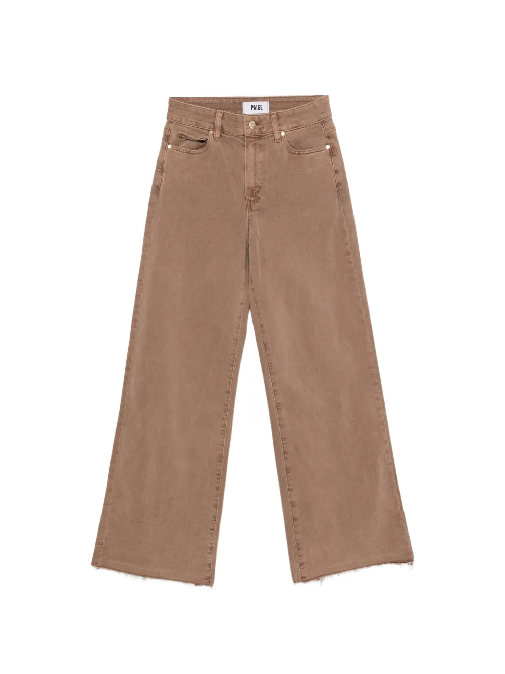 PAIGE Anessa raw-hem jeans - Marrone