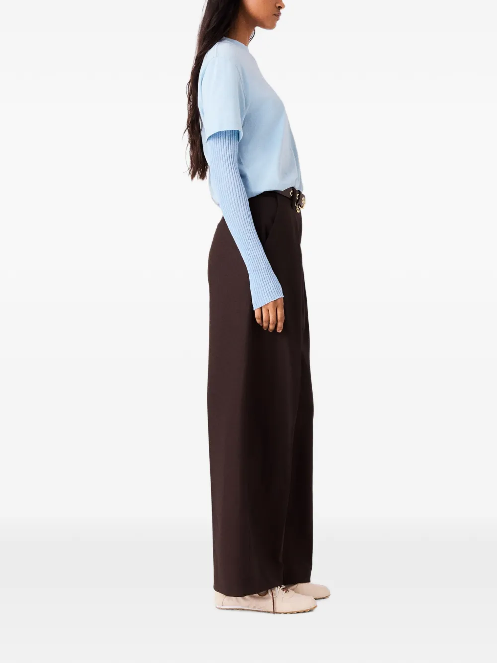 Maje x Céline Dion T-shirt Blauw