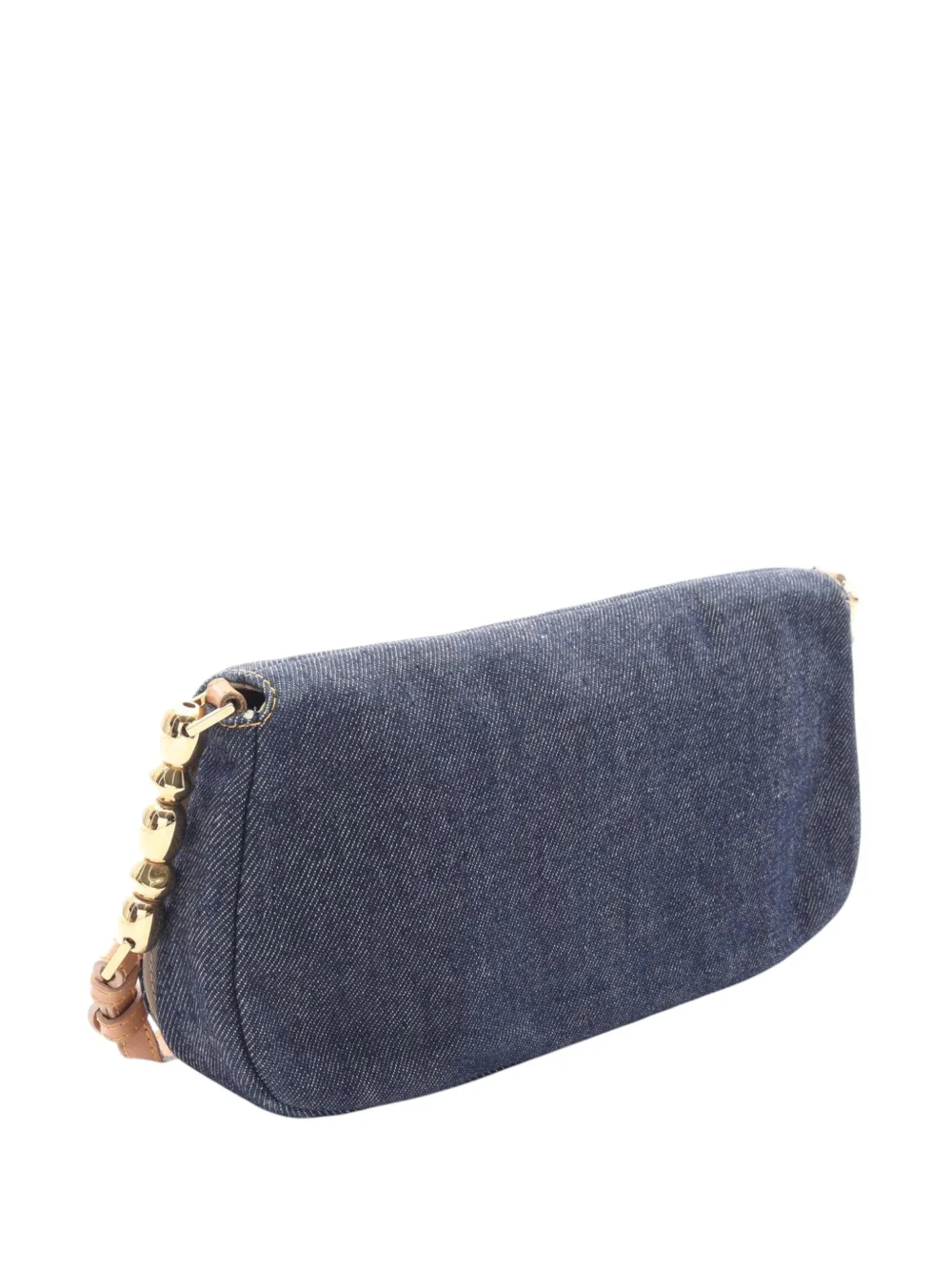 Dior Pre-owned 2000 Denim Malice Flap Shoulder Bag in Blue, view 3