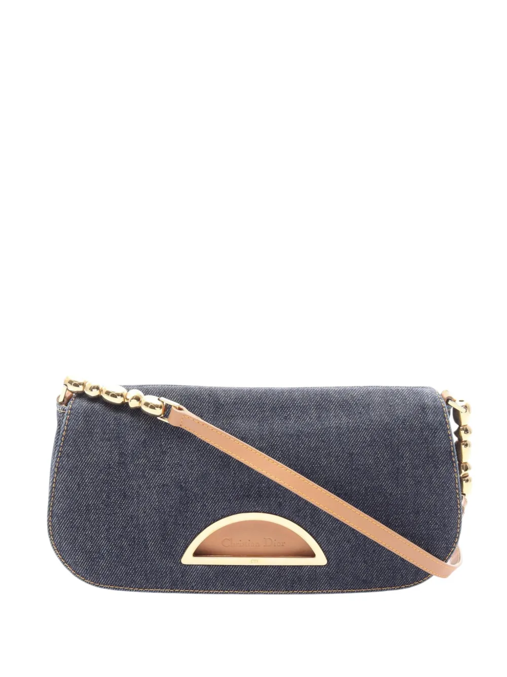 Christian Dior Pre-Owned 2000 Denim Malice Flap shoulder bag - Blue