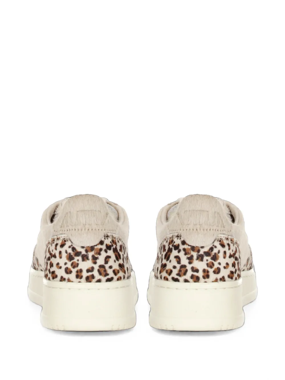 Autry animal-pattern sneakers Beige