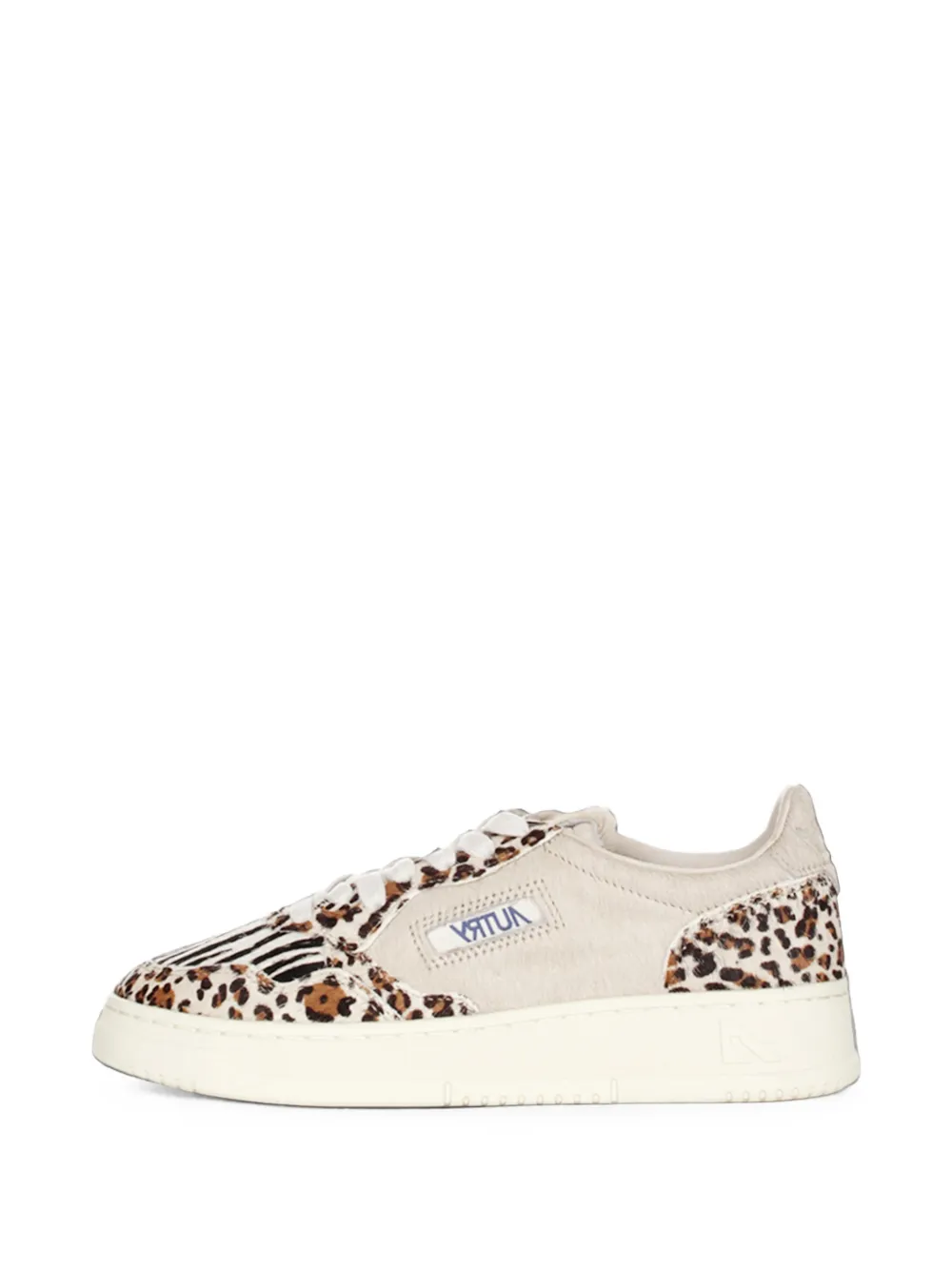Autry animal-pattern sneakers Beige