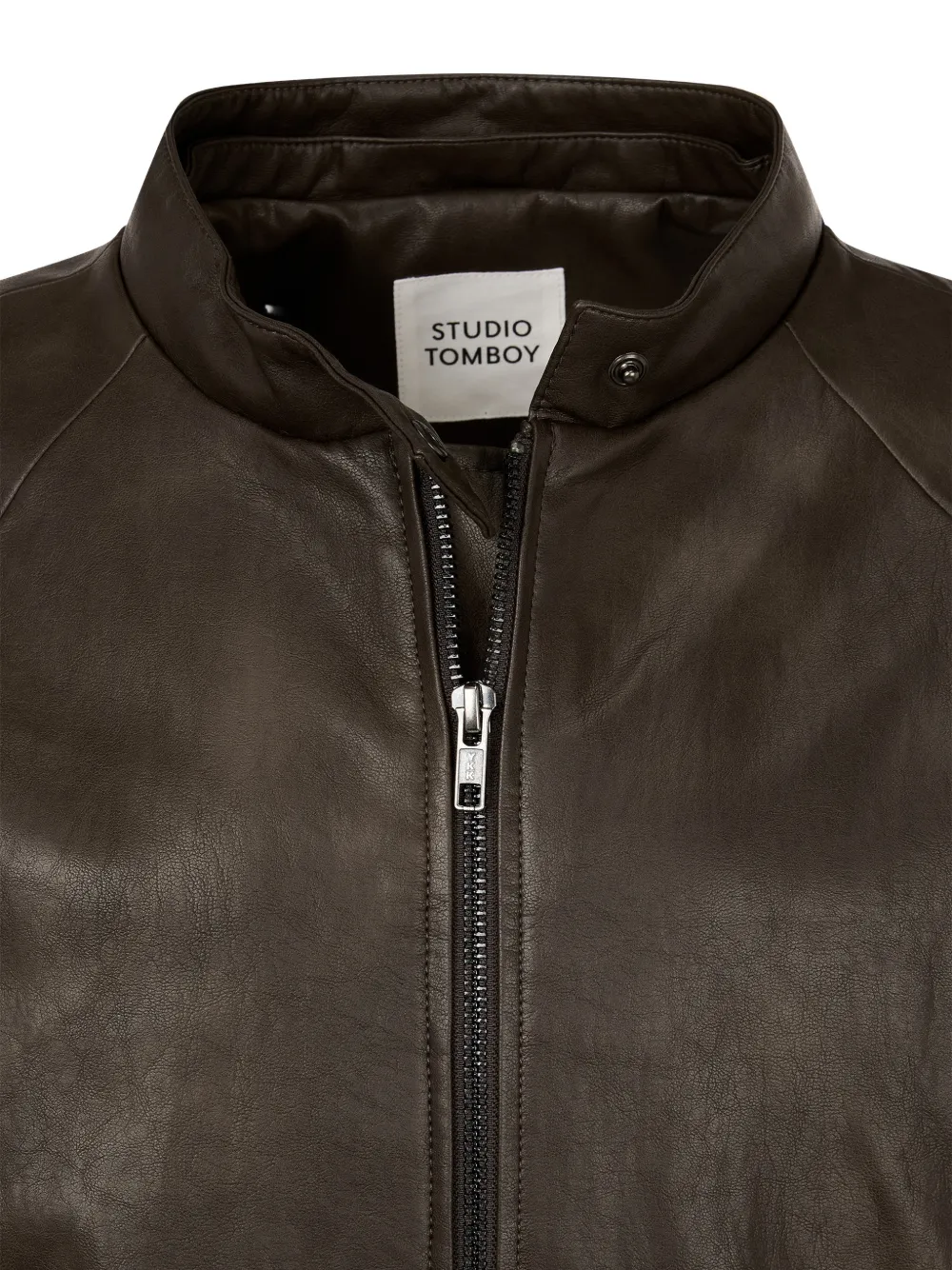 TOMBOY Jack met afneembare kraag Bruin
