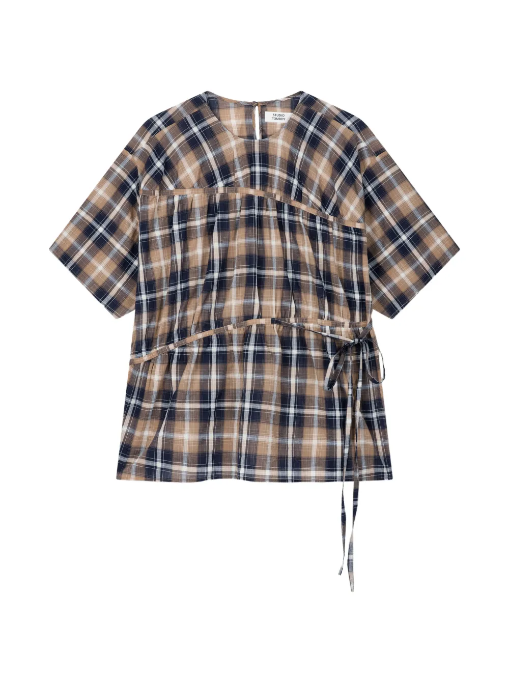TOMBOY Blusa a quadri - Toni neutri