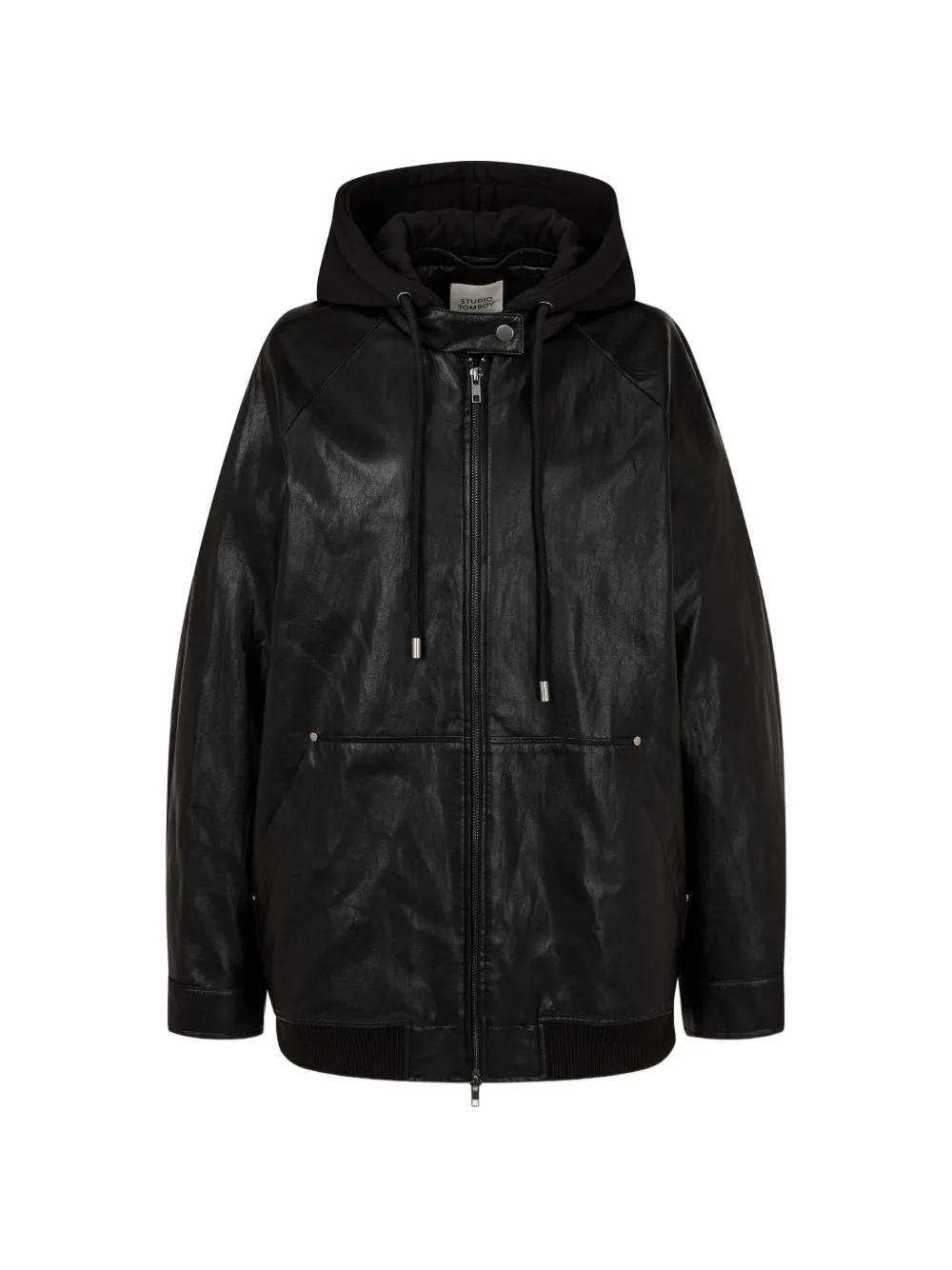 TOMBOY detachable-hood jacket - Schwarz
