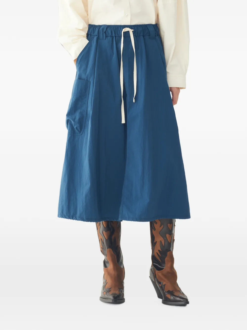 TOMBOY Cargo rok met trekkoord Blauw