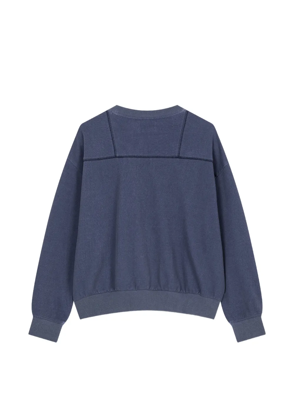TOMBOY Trui met logoprint en stikseldetail Blauw