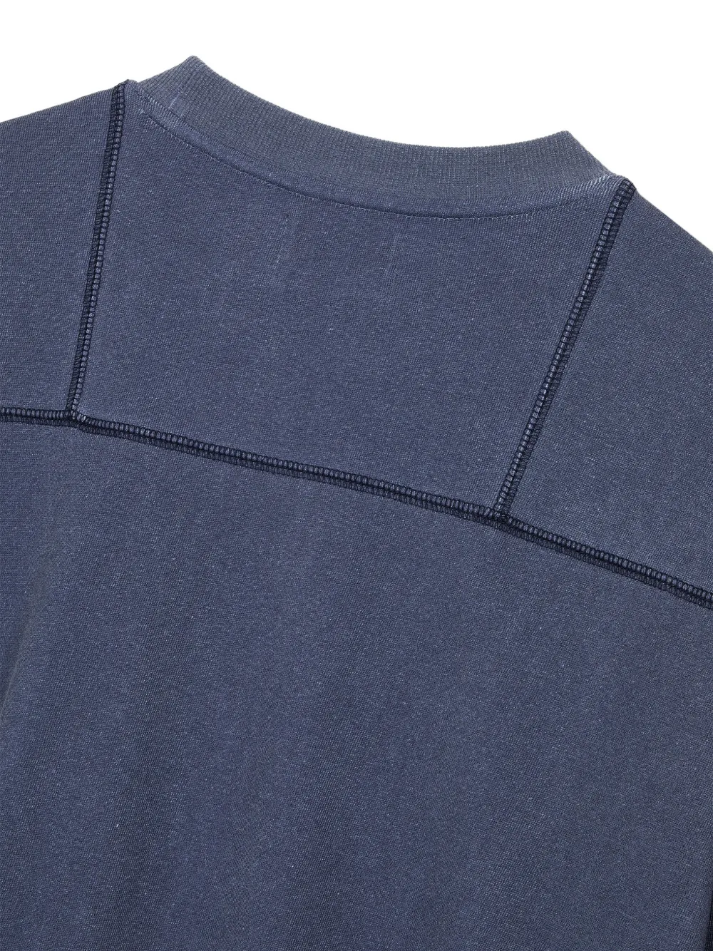 TOMBOY Trui met logoprint en stikseldetail Blauw