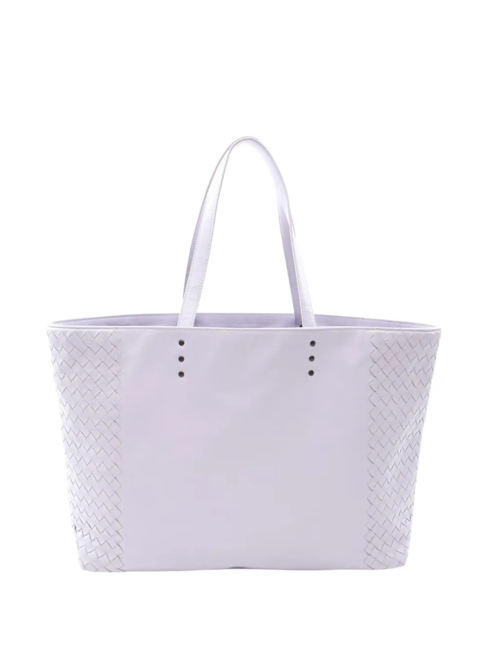 Bottega Veneta Pre-Owned 2000-2010 Intrecciato Trimmed Nappa tote bag - Purple
