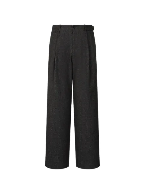 TOMBOY herringbone pleated trousers