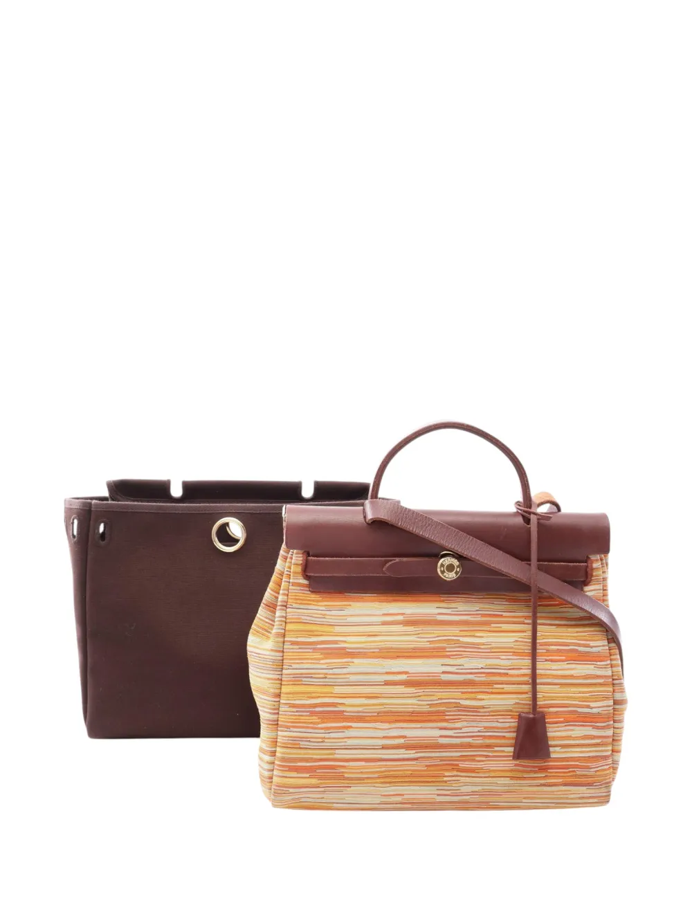 Hermès Pre-Owned 2001 Vibrato Herbag PM satchel - Nude