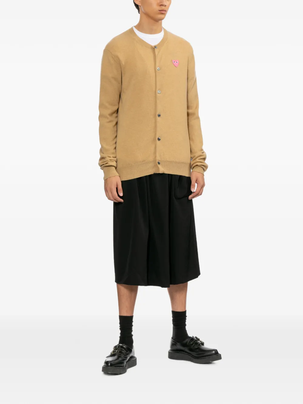 Comme Des Garçons Play Vest met V-hals Bruin