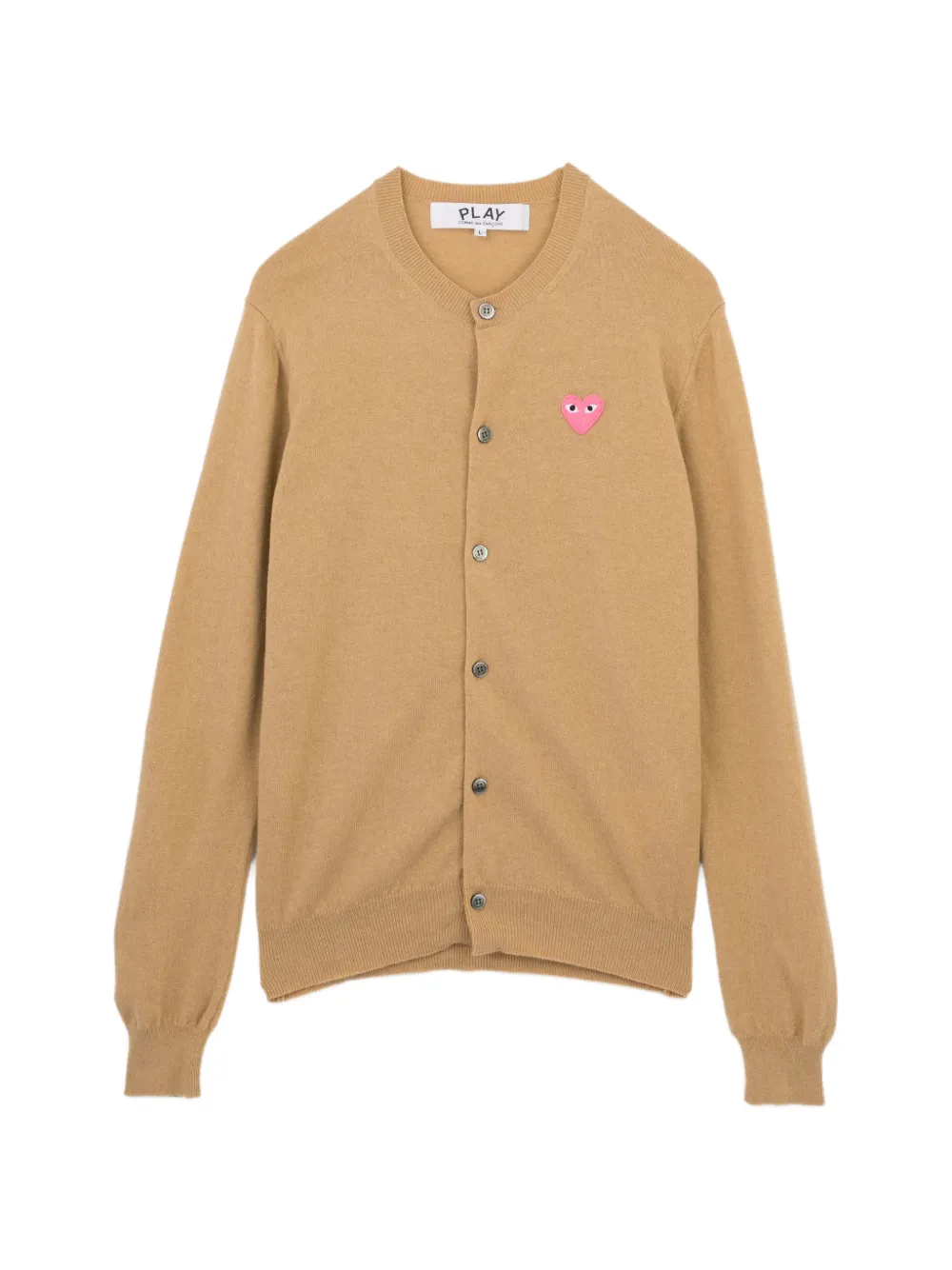 Comme Des Garçons Play Cardigan con scollo a V - Marrone